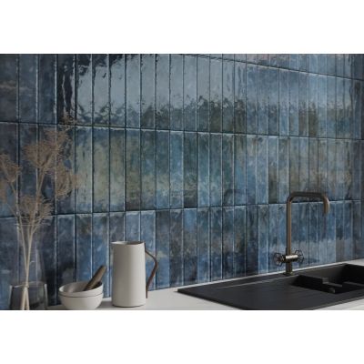 Paradyż Monpelli Navy STR płytka ścienna 29,8x6,5 cm niebieska