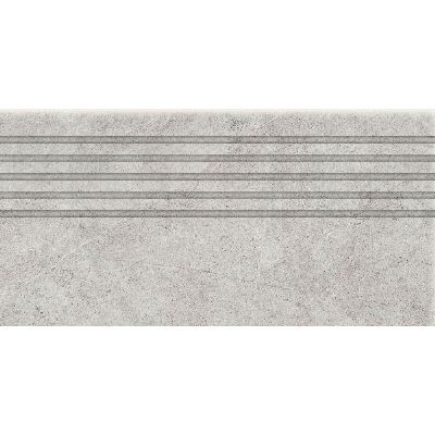 Tubądzin Aulla stopnica 59,8x29,6 cm szara