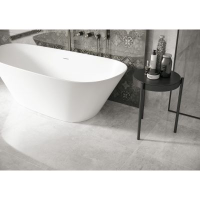 Cerrad Softcement white płytka ścienno-podłogowa 119,7x119,7 cm biało - szara