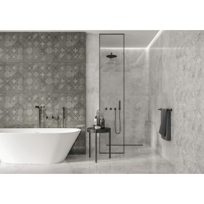 Cerrad Softcement white płytka ścienno-podłogowa 119,7x119,7 cm biało - szara