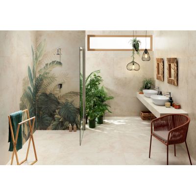 Domino Alabaster Shine płytka podłogowa 119,8x59,8 cm beżowa-biała