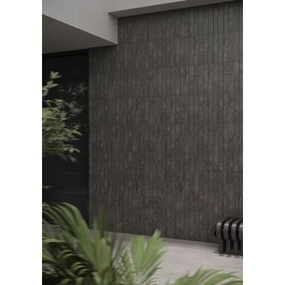 Paradyż Carrizo Basalt Stripes płytka elewacyjna 40x6,6 cm szara