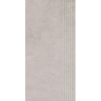 Paradyż Pure Art Grey stopnica prasowana szary mat 59,8x29,8 cm