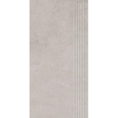 Paradyż Pure Art Grey stopnica prasowana szary mat 59,8x29,8 cm