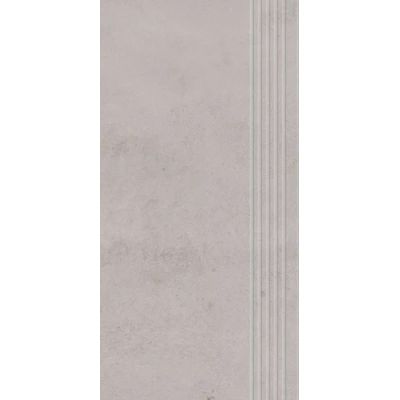 Paradyż Pure Art Grey stopnica prasowana szary mat 59,8x29,8 cm