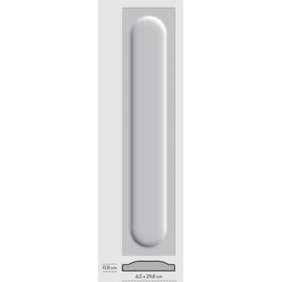 Paradyż Monpelli Wine Struktura B płytka ścienna 29,8x6,5 cm ceglasta