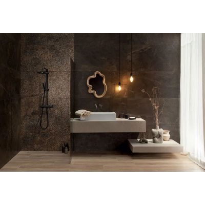 Tubądzin Grand Cave płytka ścienno-podłogowa 119,8x59,8 cm brązowa