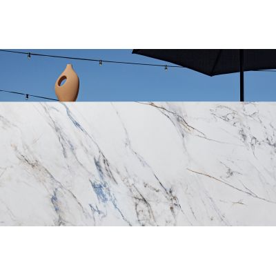 Tubądzin Pietra płytka ścienno-podłogowa 79,8x79,8 cm biała-niebieska