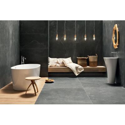 Tubądzin Grand Cave płytka podłogowa 59,8x59,8 cm szara