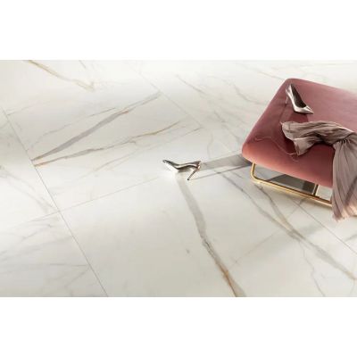 Tubądzin Marmo d'Oro płytka podłogowa 59,8x59,8 cm biała