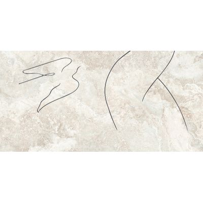 Tubądzin Teri Soft Line dekor ścienny 119,8x59,8 cm beżowa