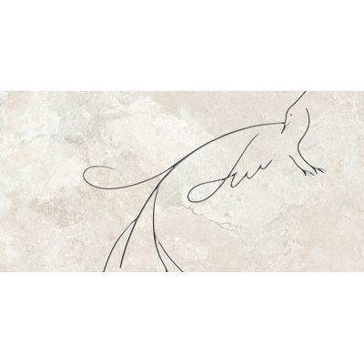 Tubądzin Teri Soft Line dekor ścienny 119,8x59,8 cm beżowa