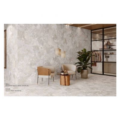 Alaplana Gravina płytka podłogowa 120x120 cm beżowa-biała