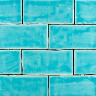 Amadis Seville Crackle Bahia płytka cegiełka ścienna 13x6.5 cm niebieska