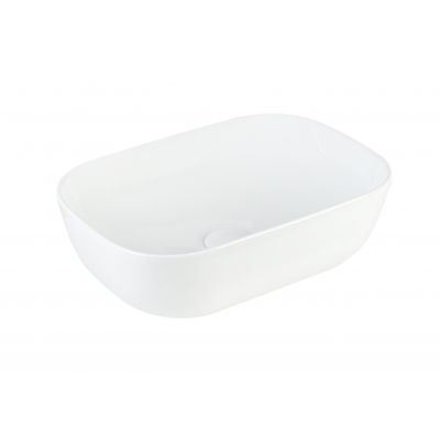 Aquavea Duquesa umywalka 45,5x32 cm owalna nablatowa biała DUQUBIA