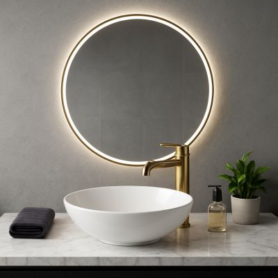 Aquavea Fressa umywalka 41x33 cm owalna nablatowa biała FRESSBIA