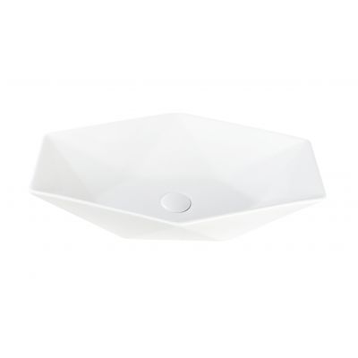 Aquavea Prisa umywalka 56x37 cm nablatowa biała PRISABIA