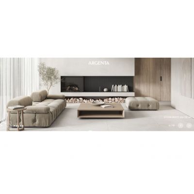 Argenta Storm płytka ścienno-podłogowa 120x60 cm biała-szara