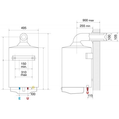 Ariston S/SGA BF X 80EE podgrzewacz wody 75 l gazowy pojemnościowy 3211200