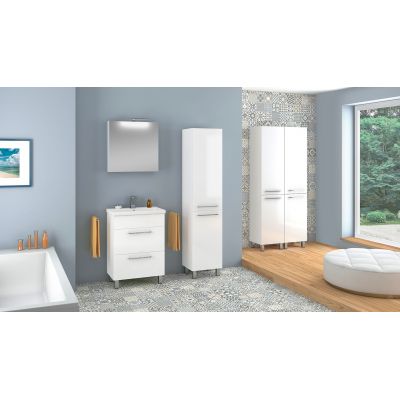 Astor Sol umywalka z szafką 61 cm biała AF-BUI-611-27