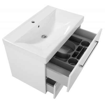 Astor Elimia szafka 75 cm podumywalkowa biały połysk AF-ELU-750-77