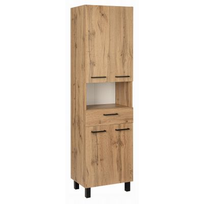 Astor Diuna Wotan szafka 50x35x180 cm boczna stojąca dąb AM-LUC-250-2N
