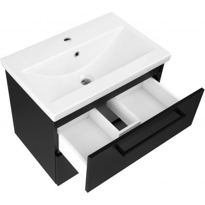 Astor Nicole umywalka z szafką 60 cm czarna AM-NOU-600-23