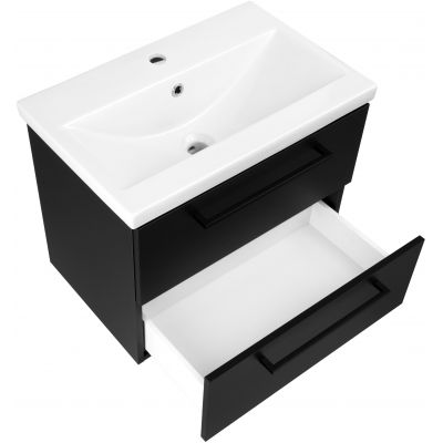 Astor Nicole umywalka z szafką 60 cm czarna AM-NOU-600-23