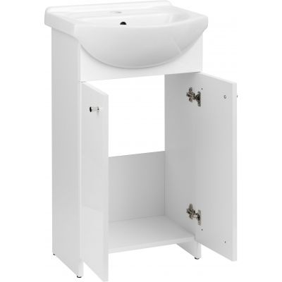 Astor Pik umywalka z szafką 45 cm biały AM-PIK-450-27