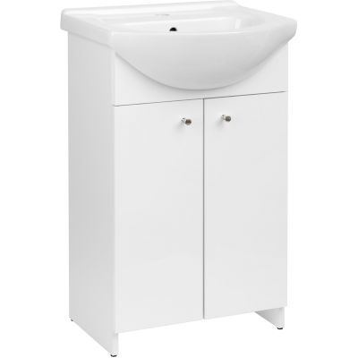 Astor Pik umywalka z szafką 50 cm biały AM-PIK-500-27