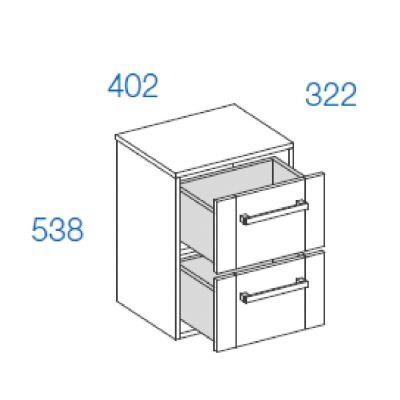 Astor Vincent szafka boczna 40 cm wisząca dąb country AM-COS-110-00