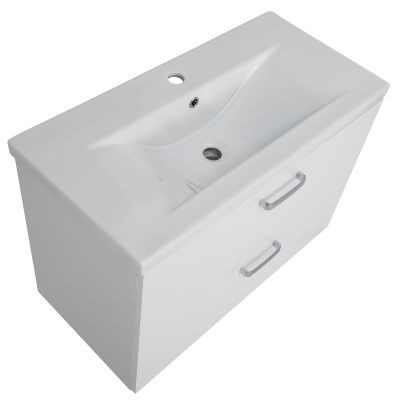 Astor Toscania umywalka z szafką 80 cm biały połysk AM-TOC-800-02