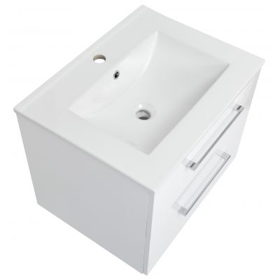 Astor Victoria zestaw umywalka z szafką 73 cm ścienna biały połysk AM-VUM-602-27