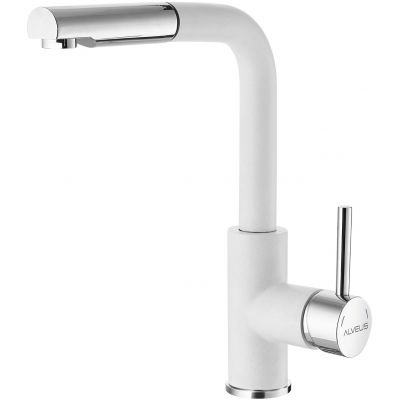 Alveus Siros bateria kuchenna stojąca biały mat/chrom 1129046