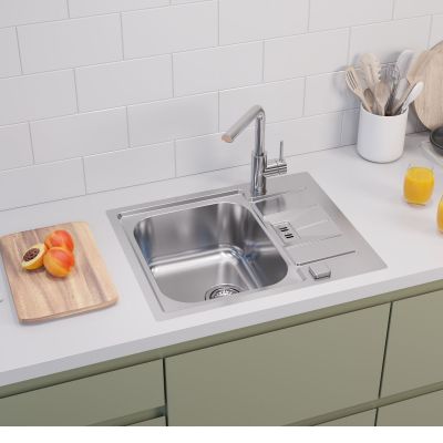 Alveus Siros bateria kuchenna stojąca chrom 1129047