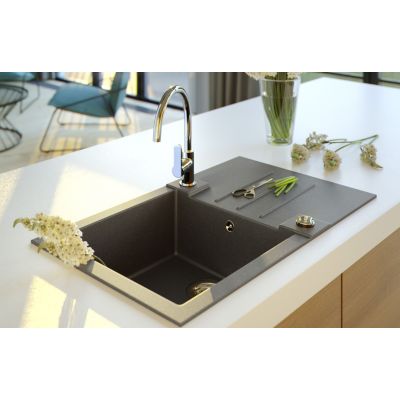 Alveus Rock zlewozmywak granitowy 78x48 cm beton 1203081