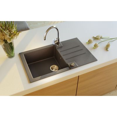 Alveus Rock zlewozmywak granitowy 78x48 cm beton 1203081