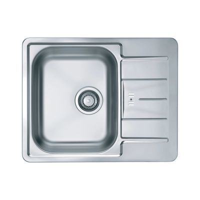 Alveus Line 60 zlewozmywak stalowy 62x50 cm wpuszczany 1-komorowy satyna 1065681