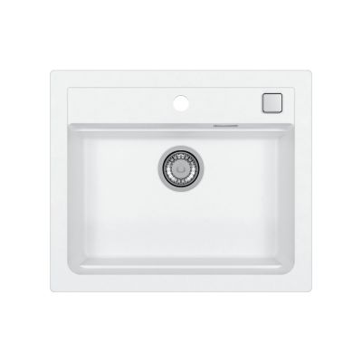 Alveus Atrox 30 zlewozmywak granitowy 59x50 cm biały 1131991