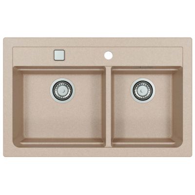 Alveus Atrox 50 zlewozmywak granitowy 79x50 cm beżowy 1131999