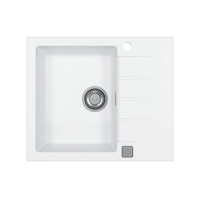 Alveus Cadit zlewozmywak granitowy 59x50 cm biały 1132017