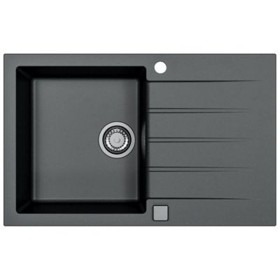 Alveus Cadit 20 zlewozmywak 79x50 cm Granital czarny 1132026