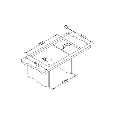 Alveus Record 40 zlewozmywak 78x48 cm granitowy czarny 1144091