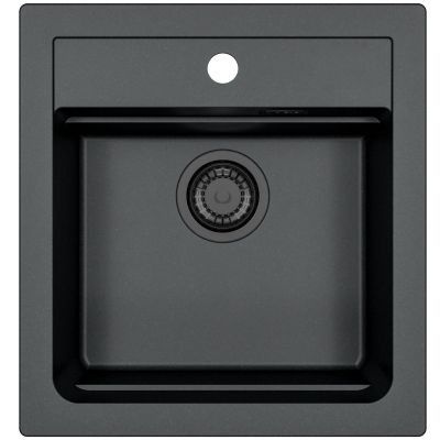 Alveus Atrox zlewozmywak granitowy 50x47 cm czarny 1148161