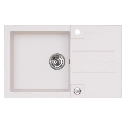 Alveus Rock zlewozmywak granitowy 78x48 cm biały 1203011