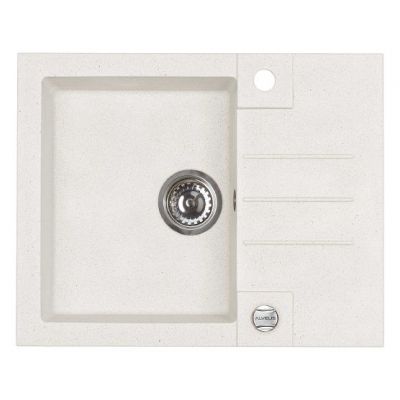 Alveus Rock zlewozmywak granitowy 59,5x47,5 cm biały 1213011