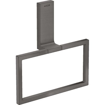Axor Universal Rectangular wieszak na ręcznik czarny chrom szczotkowany 42623340
