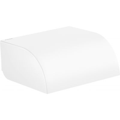 Axor Universal Circular uchwyt na papier toaletowy z pokrywą biały mat 42858700