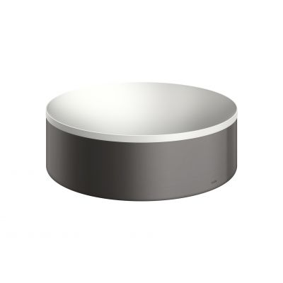 Axor Suite umywalka 30 cm nablatowa biały/czarny chrom szczotkowany 42000340