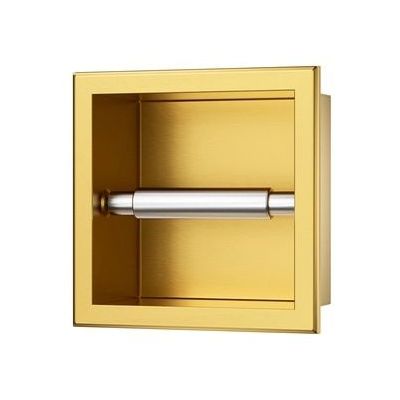 Balneo Wall Box Paper 1 uchwyt na papier toaletowy wnękowy złoty B0301030301-1